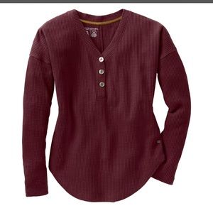 NWT Legendary Whitetails Women’s Solstice Henley Waffle Tunic Top. Size XS.